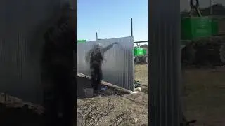 забор почти готов #сварка #стройка #стройка #diy #ремонт #дача