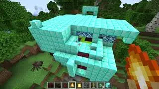 MINECRAFT CASA DE DIAMANTE EN EL MUNDO DE ISAAC