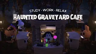 Haunted Graveyard Café 👻 1 Hour Dark Fall Jazz No Ads ⚰ Studying Music | Work Aid 🎧