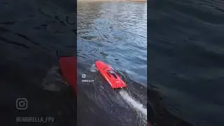 Chasing RC boat with racing drone. #boat #rcboat #drone #chasing #dji #fpv #drones