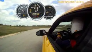 New personal lap record 1m23.5s - Cayman R at Harris Hill Raceway