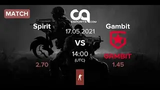 RU CS:GO Team Spirit vs Gambit Esports | BO3 | EPIC League CIS RMR 2021