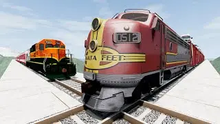 Crazy High Speed Train Crashes #90 - Beamng drive | Dancing Cars