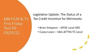 First Friday Toolkit: Legislative Update 3/5/21