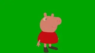 Peppa Pig dancing green screen