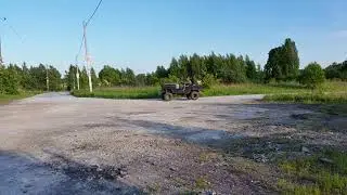 Самодельный Willys. чуть не перевернул.