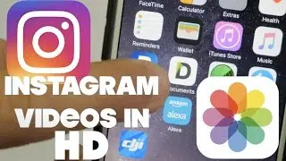 How to get videos into iPhone camera roll - Upload to Instagram in HD