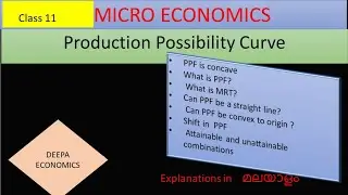 Production Possibility Curve # Class11 #CH 1#part 3 #malayalam