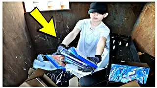 DUMPSTER DIVING - MY FIRST DIVE WITH MY DAD!