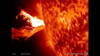 Limb Eruption (2/7/2023) - SolarHam.com
