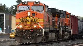 Mini-chase of oil train with 