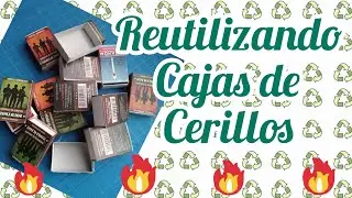 Reutilizando cajas de cerillos #manualidades #reciclaje #reutiliza #reciclado #cajasdecarton