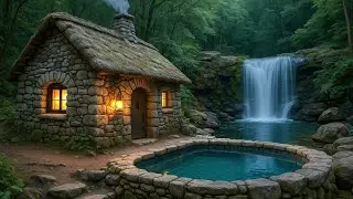 Full video 30 days building a warm stone shelter in the forest, survival