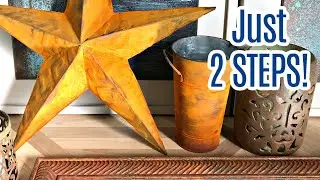 How to Paint a Beautiful Faux Rust Look - Using Modern Masters Metal Effects Rust Paint Kit