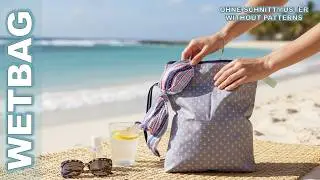 Sewing a wet bag with a zipper - without a pattern - *subtitled* DIY