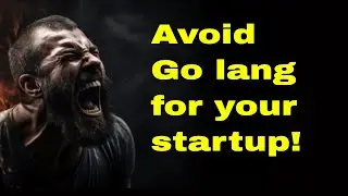 Big disadvantage of using Go lang for your web project: Startups should be careful