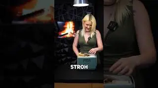 Was ist in der BOX!? Und warum liegt hier STROH? 👀 | #food #shorts #unboxing