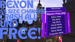 THIS MENU HAS A SS SIZE CHANGER? Rexon Free (gorilla tag mod menu showcase)