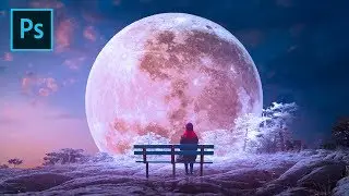 Fantasy Big Moon Photoshop Tutorial Manipulation Effects