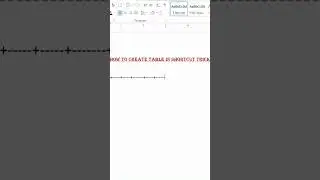 How to create Table in Shortcut trick. 