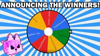 Announcing Pet simulator X Giveaway Winners #roblox #petsimx