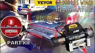 VEVOR 13,000 LBS ELECTRIC WINCH INSTALLATION 5.5’ FORD F-150 DRILLING INTO BED & WIRING SIDE BATTERY