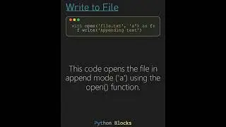 Python Write to File Advanced