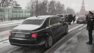 Прибытие Президента ОАЭ Мухаммеда Бен Заид Аль Нахайяна для переговоров с Владимиром Путиным