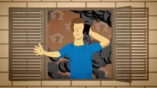 Как вести себя при пожаре (с субтитрами)