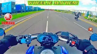 LONDON’S CRAZY WHEELIE STRIP | Undercover POLICE🚨| MT-07, KTM450, CRF450💥💨