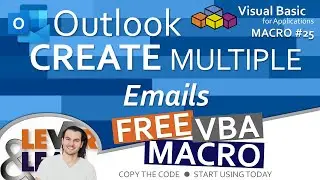 Outlook Create Multiple Emails | VBA Macro #25