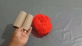 ideia com rolo de papel enfeite de natal faça voce mesmo