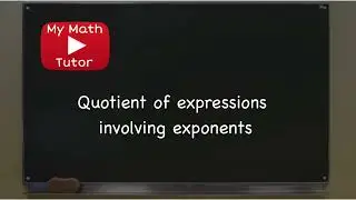 Quotient of expressions involving exponents