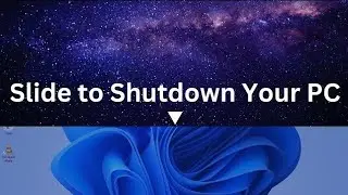 New way to shutdown pc । Slide to shutdown computer