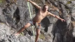 SlacklifeBC side by side Longline/Tricklining at Lighthouse Park