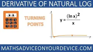 Derivative of ln x (Ep.4 of 5) 📱 www.mathsadviceonyourdevice.com #MathsAdviceOnYourDevice