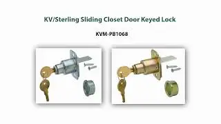 KV / Sterling PB1068 - Sliding Door Lock Demonstration Video