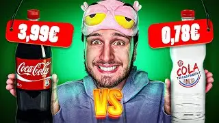 DU COCA TRANSPARENT ?! 😳 MARQUE VS SOUS MARQUE (les yeux bandés)
