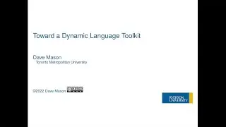 [VMIL'22] Toward a Dynamic Language Toolkit