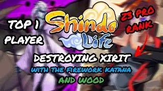 Destroying Xirit With The Firework Katana | Shindo Life PVP #12 | Top 1 Shinobi