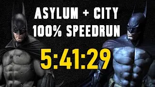 [WR] Batman: Arkham Asylum+City Speedrun (100%) in 5:41:29 IGT