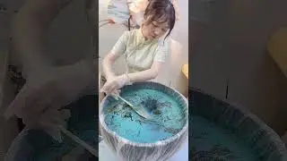 How to make Chinese hand-painted fans #painting #art #diy #Chinese culture #artist