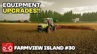 UPGRADING EQUIPMENT, HARVESTING & SOWING!! Farmview Island FS22 Timelapse Farming Simulator 22 Ep 30