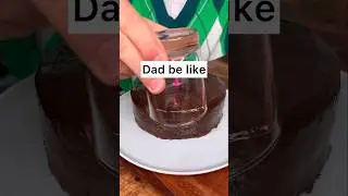 What is the BEST way to share CHOCOLATE CAKE with your dad?😎❤️🎂| CHEFKOUDY