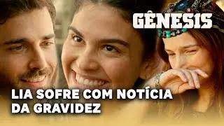 NOVELA GÊNESIS: Lia sofre com noticia da gravidez de Bila