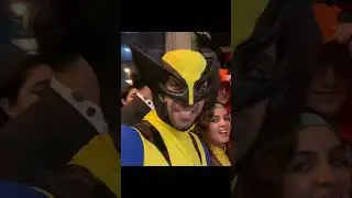 Wolverine talks smack to bouncers in downtown LA.