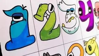 Dibujo NUMBERS LORE [ todos ] 1 - 9 - 0 | drawing original numbers lore