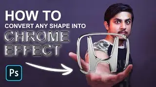 Turn any shape into Chrome effect in Adobe Photoshop CC | Transform into chrome | Photoshop tutorial