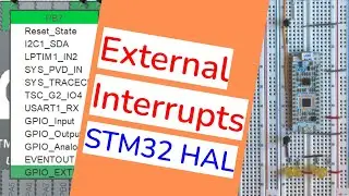 11 - STM32, HAL API external interrupts