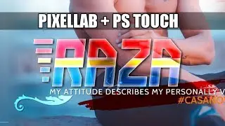 New Colourful Glass Font Like Photoshop CC on Mobile || Ali Raza Editxx